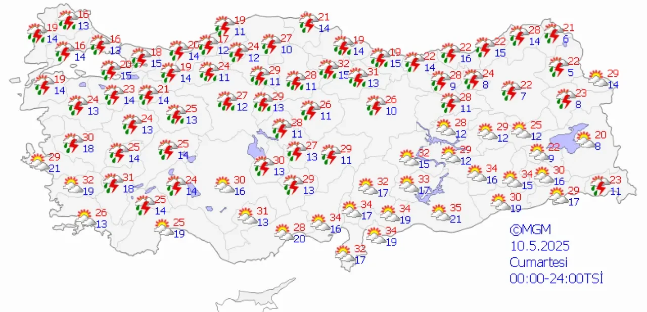 23 ile sarı kodlu uyarı! Fırtına ve kuvvetli yağışa dikkat 8