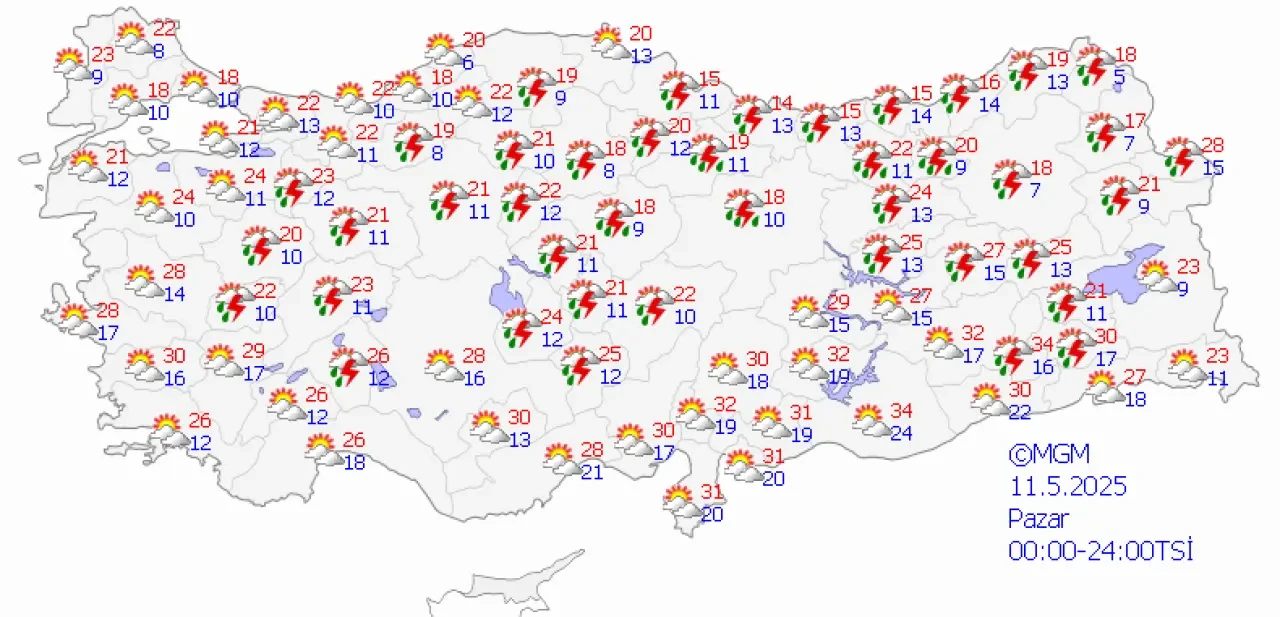 23 ile sarı kodlu uyarı! Fırtına ve kuvvetli yağışa dikkat 9