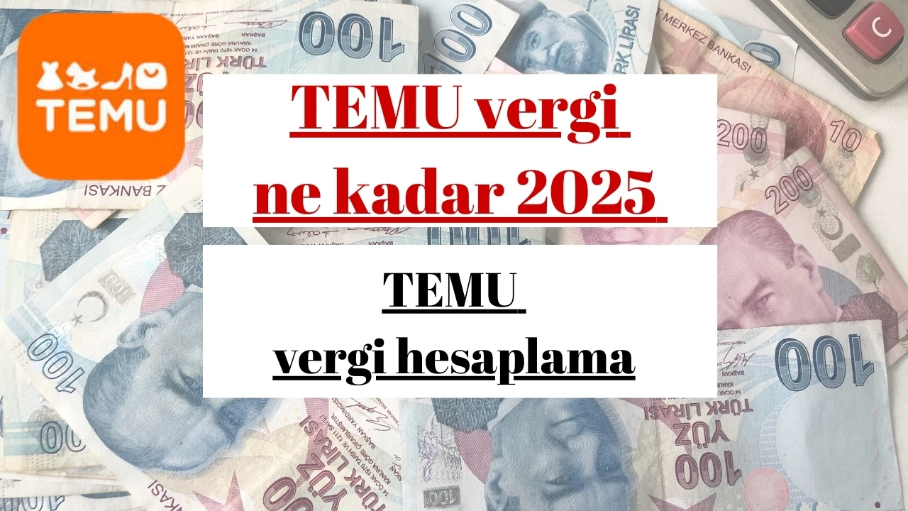 TEMU vergi ne kadar 2025 | TEMU vergi hesaplama