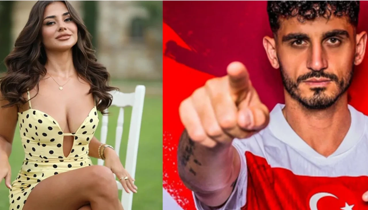 Milli futbolcu Samet Akaydın sevgilisi Hazal Çağlar'a evlilik teklif etti
