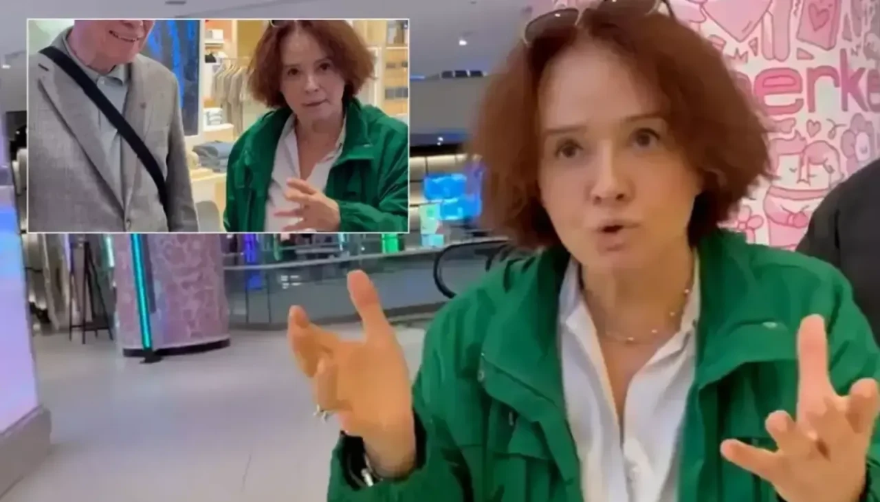 Müjde Ar sinirden çıldırdı, muhabirlerle tartıştı