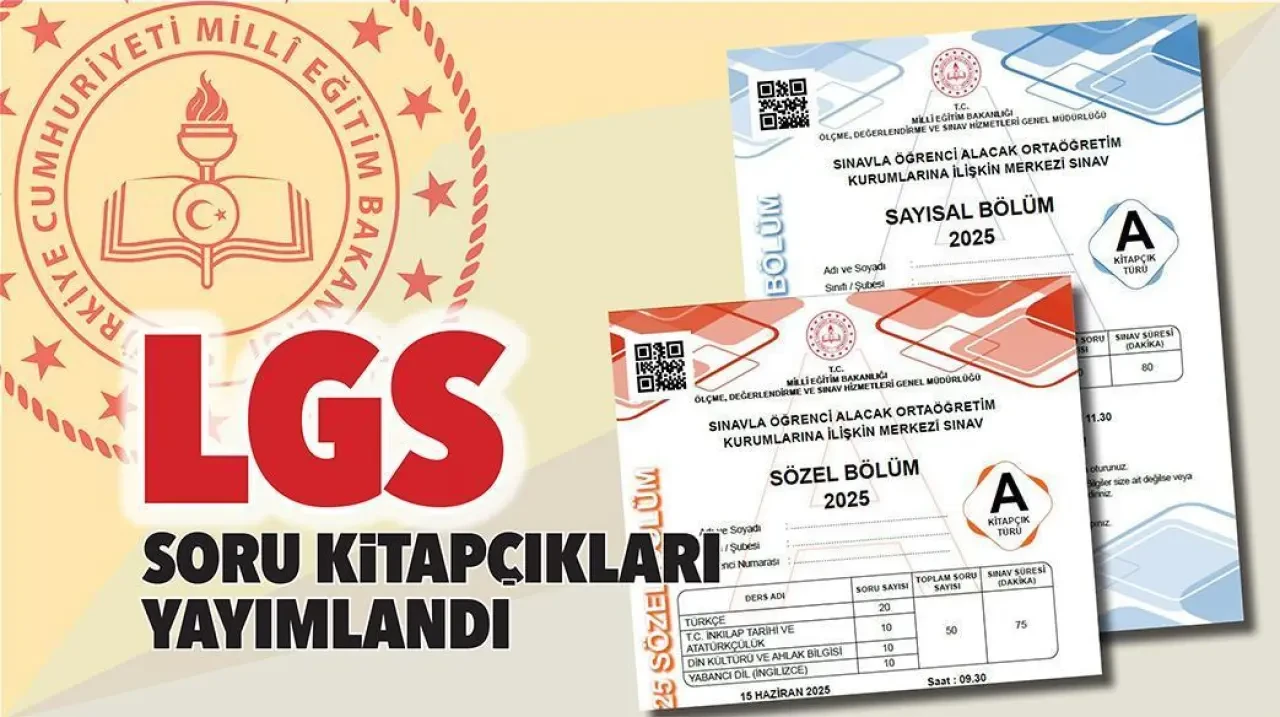 Son Dakika! LGS soru kitapçıkları yayımlandı