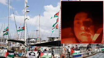 Sumud Filosu'nda bulunan Türk aktivist İsrail'e meydan okudu