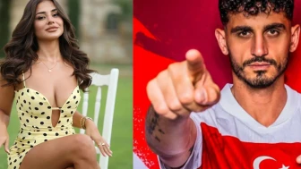 Milli futbolcu Samet Akaydın sevgilisi Hazal Çağlar'a evlilik teklif etti