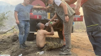 Eskişehir'de yangından son anda kurtarılan orman işçisi: Her yerime su dökün