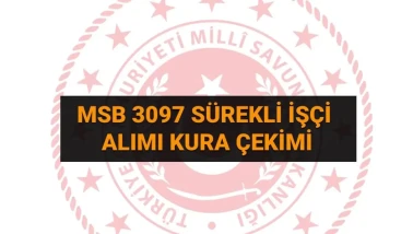 MSB işçi alımı kura çekimi canlı yayını 2025: MSB 3.097 işçi alımı kura sonuçları isim listesi açıklandı mı? (Asil-yedek aday sorgulama)