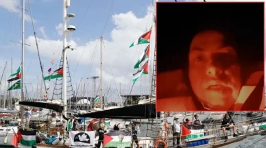 Sumud Filosu'nda bulunan Türk aktivist İsrail'e meydan okudu