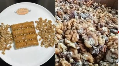 Her sözleri ayrı olay! Ünlü baklavacının kurtlu ceviz skandalı büyüyor