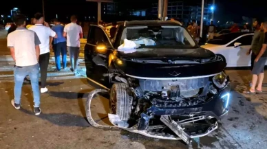 Ehliyetsiz sürücü TOGG'a çarptı: 7 yaralı