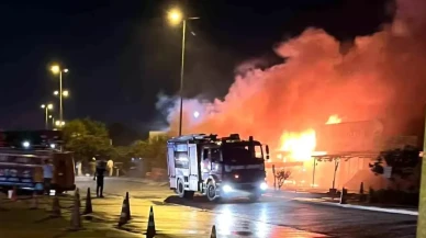 İstanbul'da balıkçı barınağında yangın: 5 dükkan kül oldu