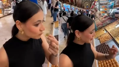 Mısır Çarşısı'nda yedi içti bir kuruş para vermedi!