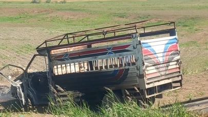 Yanan kamyonette 2 ceset! Baba ve oğlu elleri bağlanmış halde bulundu