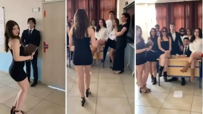 Liseli gençlerin çektiği video izleyenleri ikiye böldü!