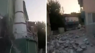 Balıkesir'de 6.1 büyüklüğündeki depremin ardından yaşananlar kamerada! "Allah'ım her yer yıkıldı"