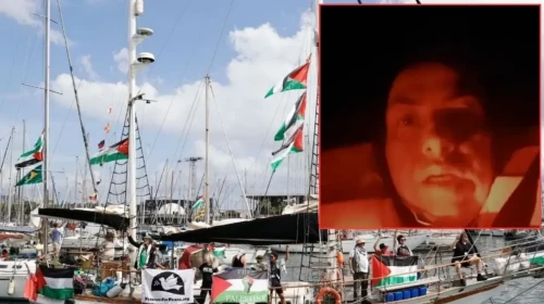 Sumud Filosu'nda bulunan Türk aktivist İsrail'e meydan okudu