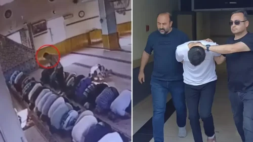 Camideki cinayetin görüntüleri ortaya çıktı! Bıçağı boğazına böyle sapladı