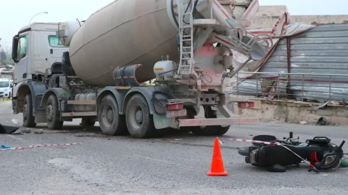 Feci kaza! Beton mikseri ile motosiklet çarpıştı: 2 ölü
