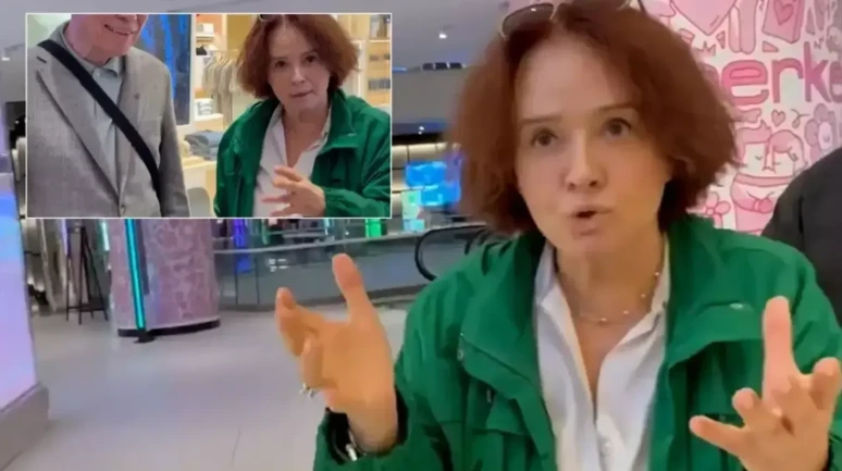 Müjde Ar sinirden çıldırdı, muhabirlerle tartıştı